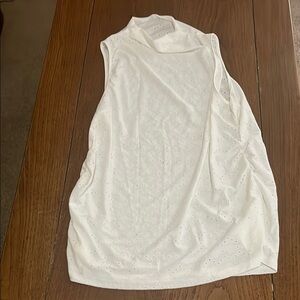 Sleeveless White Women's Top